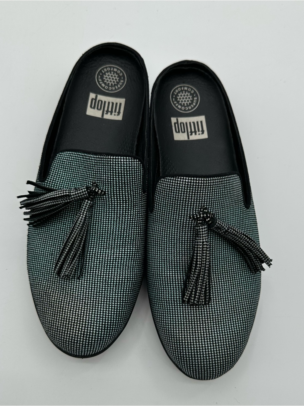 FitFlop Tassel Loafer slip on slide mules size 8